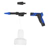 Unassembled Aqua Joe 2-in-1 all-purpose Hose-Powered Adjustable Foam Cannon Spray Gun Blaster.