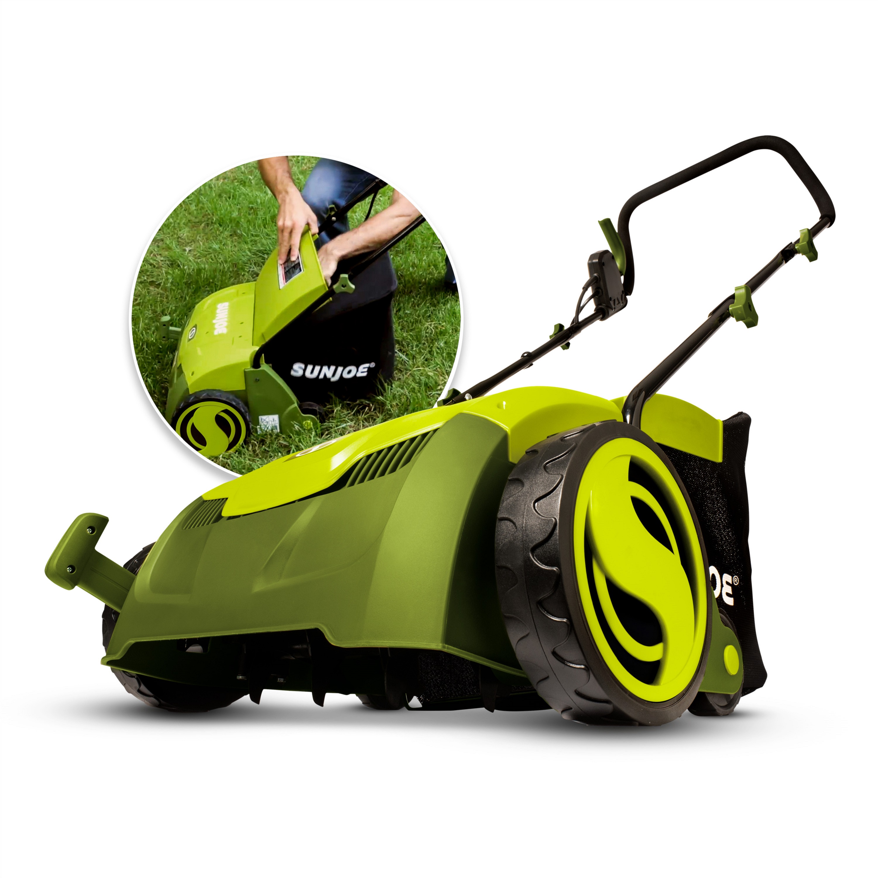 Thatcher for lawn mower hot sale