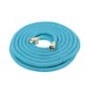 Aqua Joe 100-foot light blue garden Hose.