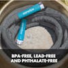 bpa, lead, and phthalate free construction of aqua joe fiberjacket hose