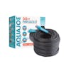 Aqua Joe 50-foot Ultra Flexible Kink Free Fiberjacket Garden Hose with packaging.