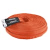 Aqua Joe 75-foot non-expanding orange fiberjacket hose.