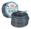 Aqua Joe 120-foot heavy-duty garden hose with packaging.