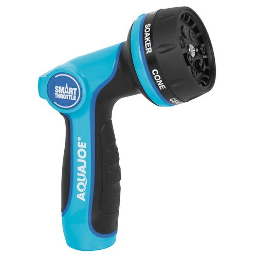 Aqua Joe Heavy Duty Metal Adjustable Hose Nozzle w/ Smart Th