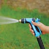 Cone spray setting for the Aqua Joe Indestructible Multi-Function Adjustable Hose Nozzle.