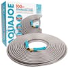 Aqua Joe 100-foot heavy-duty metal garden hose with packaging.