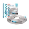 Aqua Joe 100-foot Heavy-Duty Puncture Proof Kink-Free Metal Garden Hose with packaging.