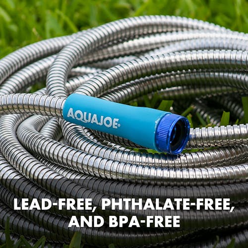 lead-free, phthalate-free, bpa-free aqua joe metal garden hose