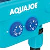 Close-up of the detection mode dial and the activation mode dial on the Aqua Joe YardGuard Motion Sensor Pest Deterrent Sprinkler.