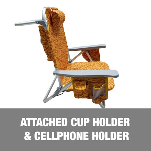 Attached cup holder and cellphone holder.