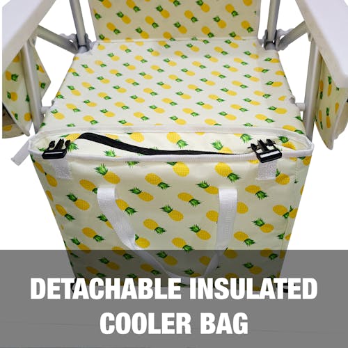 Detachable insulated cooler bag.