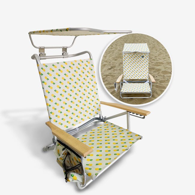 Bliss Hammocks folding chair with canopy with inset image of product in use