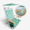 Bliss hammocks folding beach chair with canopy with inset image of product in use