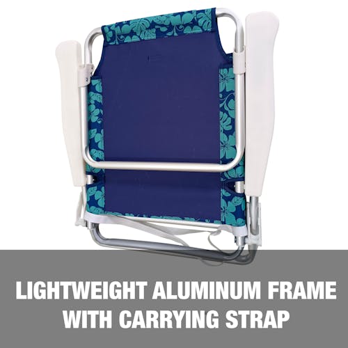 Lightweight aluminum frame with carrying strap.