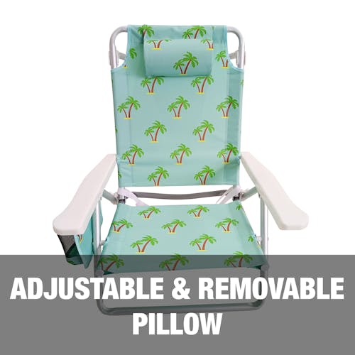 Adjustable and removable pillow.