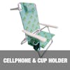 Cellphone and cup holder.