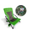 Bliss Hammocks Collapsible Beach Chair with inset image of product in use