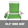 20.5-inch wide seat.