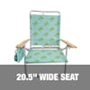 20.5-inch wide seat.