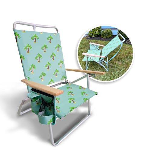 Bliss hammocks Foldable Beach Chair with inset image of product in use