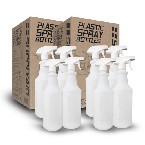 3 Pack Plastic Trigger Spray Bottle 32 oz Heavy Duty Chemical Resistant  Sprayer