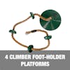 4 climber foot-holder platforms.
