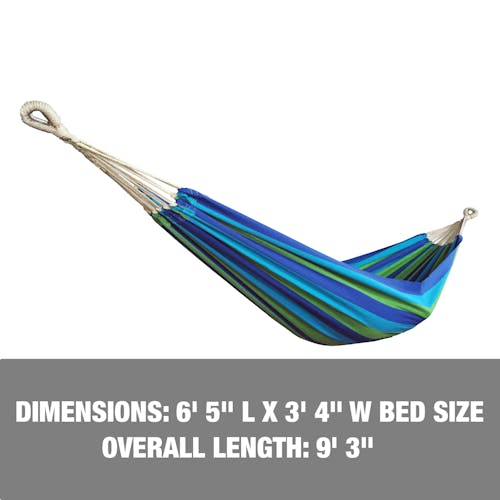 Dimensions: 6 foot and 5 inch length, 3 foot and 4 inch width, with an overall length of 9 feet and 3 inches.