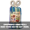 Conveniently comes with a drawstring bag for easy travel.