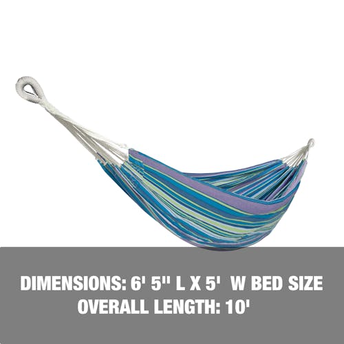 Dimensions: 6 foot and 5 inch length, 5 foot width, and 10-foot overall length.