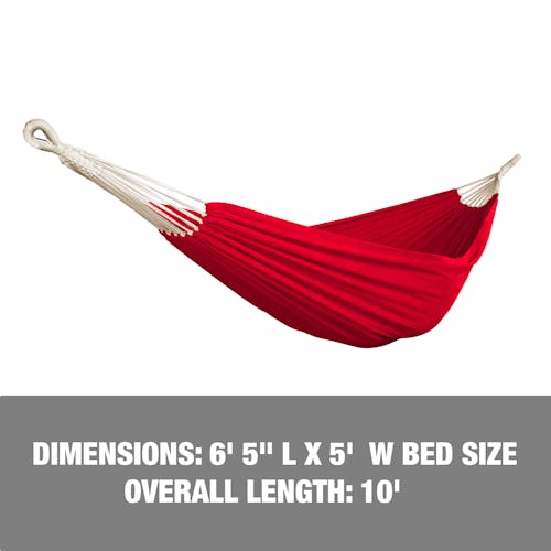 Dimensions: 6 foot and 5 inch length, 5 foot width, and 10 foot overall length.