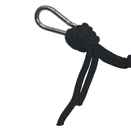Close-up of the carabiner for the Bliss Hammocks Camping Hammock.