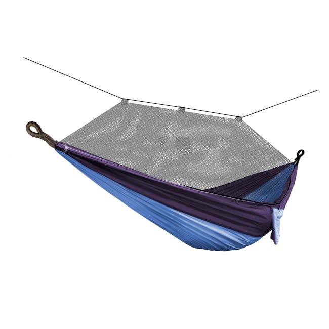 Bliss Hammocks 54-inch wide Royal Blue Camping Hammock with mosquito net.