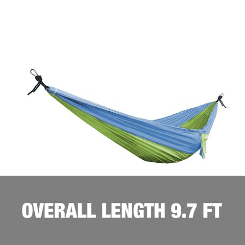 Overall length of 9.7 feet.