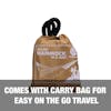 Comes with a carry bag for easy on the go travel.