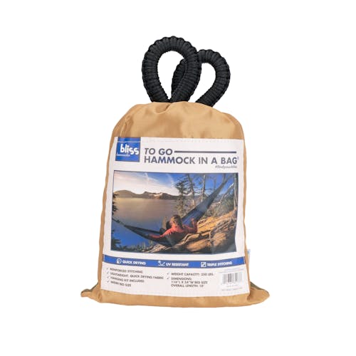 Storage and carry bag for the Bliss Hammocks 54-inch Desert Storm Camping Hammock.