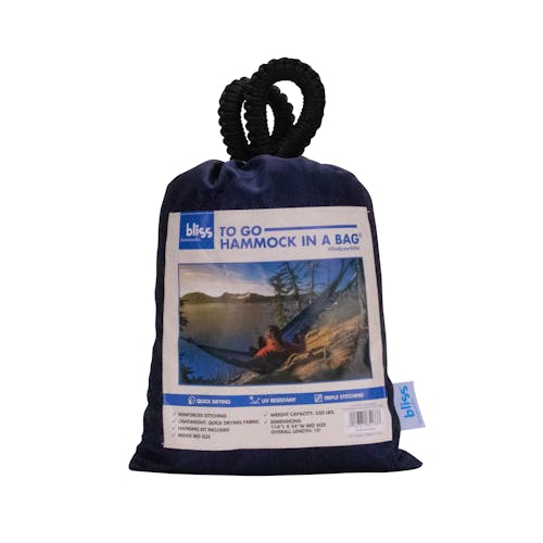 Storage and carry bag for the Bliss Hammocks 54-inch Royal Blue Camping Hammock.
