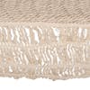 Close-up of the fringe on the dies of the Bliss Hammocks 48-inch Wide Island Cotton Rope Hammock.