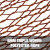 6mm triple woven polyester rope.