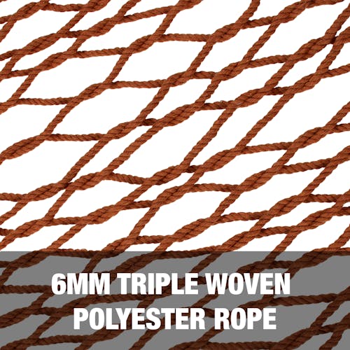 6mm triple woven polyester rope.