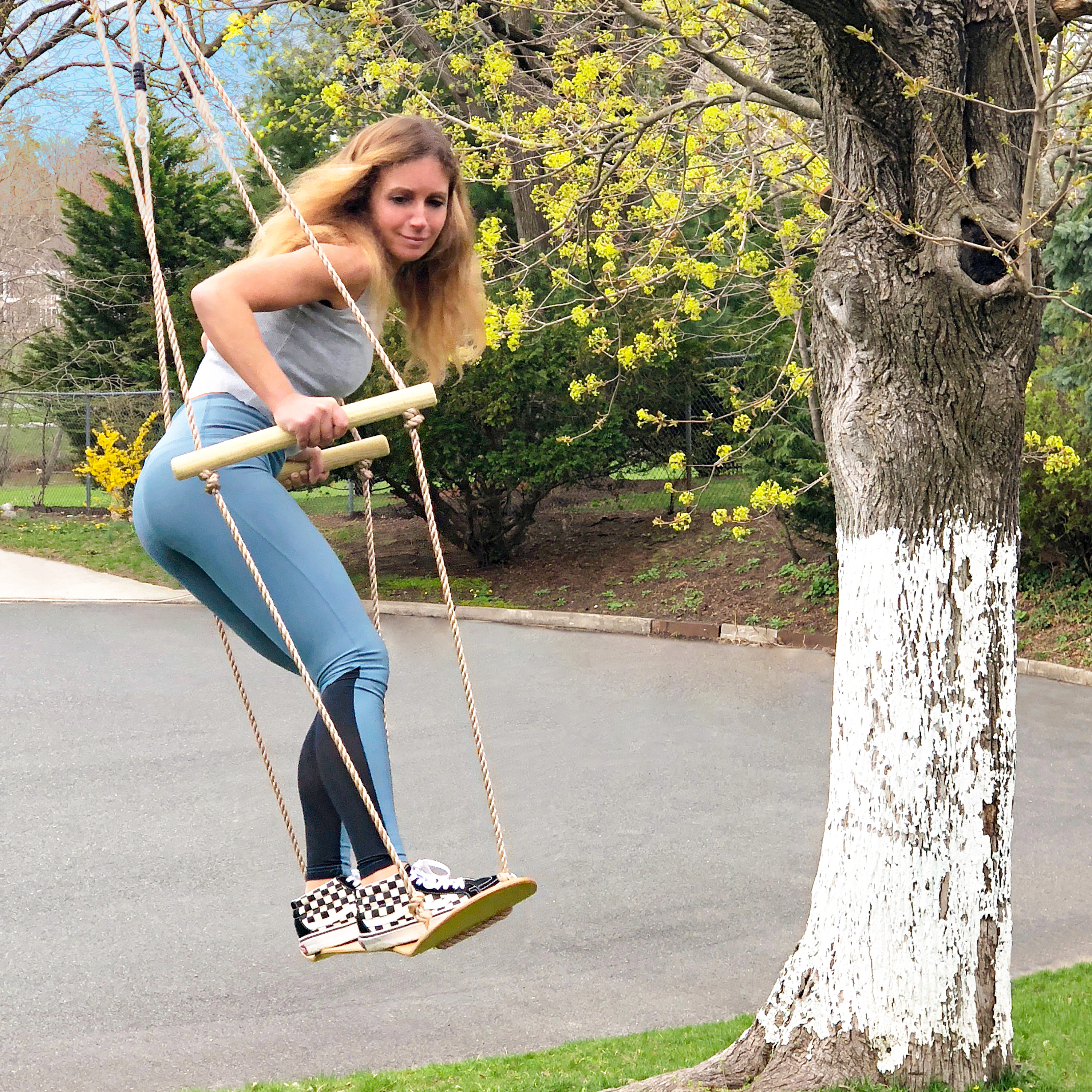 bliss hammocks wooden skateboard swing