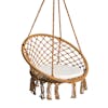 Bliss Hammocks 31.5-inch Wide Brown Macramé Swing Chair.