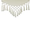 Close-up of the decorative fringe on the Bliss Hammocks 40-inch Island Rope Fringe Hammock Chair.