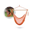 Bliss Hammocks Rope Hammock Chair with inset image of product in use