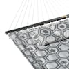 Close-up of the spreader bar for the 55-inch Hexagonal Quilted Hammock.