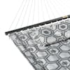 Close-up of the spreader bar for the 55-inch Hexagonal Quilted Hammock.