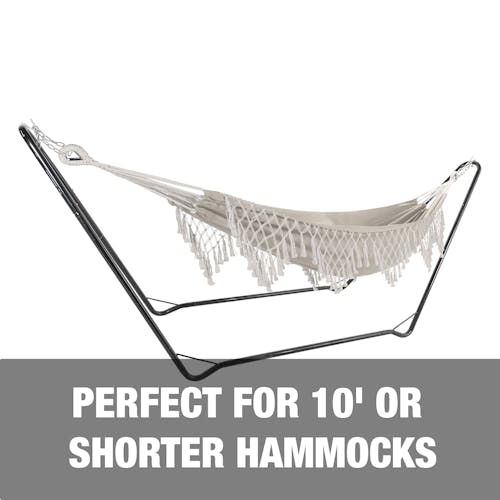 Perfect for 10 foot or shorter hammocks.