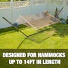 Designed for hammocks up to 14 feet in length.