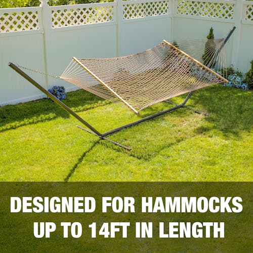 Designed for hammocks up to 14 feet in length.
