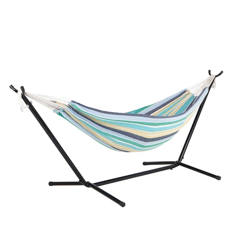 Bliss Hammocks 60-inch Country Club Double Hammock and 9-foot stand.