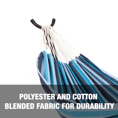 Polyester and cotton blended fabric for durability.